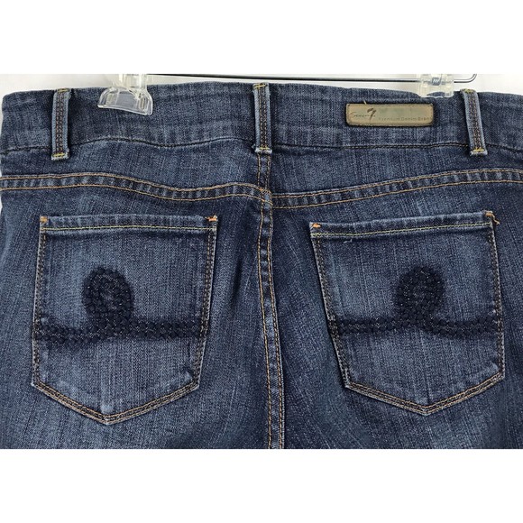 Seven7 Premium Denim Bootcut Dark Wash Jeans Women’s Size 32 - Picture 5 of 12